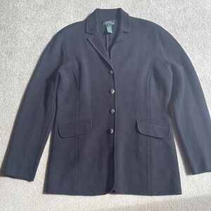 Lauren Ralph Lauren Black Blazer Professional Tailored Jacket